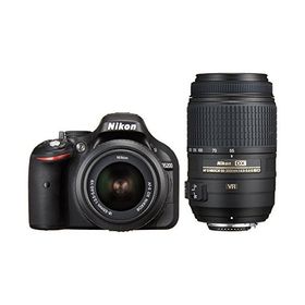 Nikon デジタル一眼レフカメラ D5200 ダブルズームキット AF-S DX NIKKOR 1(中古品)