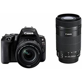 Canon デジタル一眼レフカメラ「EOS Kiss X9」ダブルズームキット (ブラック) EOSKISSX9BK-WKIT(デジタル一眼)