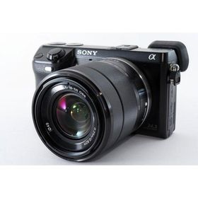 SONY α NEX-7 レンズキット ブラック 美品 SDカード付 フード付 動作確認済み 1ヶ月保証付 小型軽量 ミラーレス