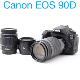 保証/ Wi-Fi/Canon EOS 90D標準&望遠&単焦点レンズセット