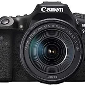 【中古】Canon キヤノン デジタル一眼レフカメラ EOS 90D(W)・EF-S18-135 IS USM レンズキット EOS90D18135ISUSMLK-A ブラック