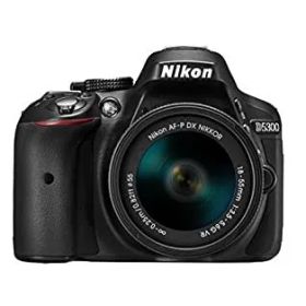 【中古】Nikon デジタル一眼レフカメラ D5300 AF-P 18-55 VR レンズキット ブラック D5300LKP18-55