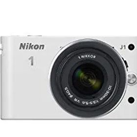 【中古】Nikon ミラーレス一眼カメラ Nikon 1 (ニコンワン) J1 (ジェイワン) 標準ズームレンズキット ホワイトN1 J1HLK WH g6bh9ry