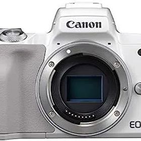 【中古】Canon ミラーレス一眼カメラ EOS Kiss M ボディー ホワイト EOSKISSMWH-BODY