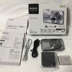 【中古】SONY デジタルカメラ Cyber-shot WX200 1890万画素 光学10倍 シルバー DSC-WX200-S khxv5rg