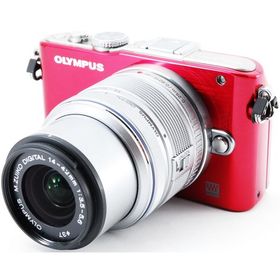 オリンパス ミラーレス OLYMPUS PEN Lite E-PL3 レンズキット レッド 中古 新品SDカード付き 届いてすぐに使える