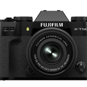 【送料無料】FUJIFILM X-T50レンズキット(XC15-45mm) ブラック ミラーレスデジタルカメラ フジフイルム【転送不可】【unable to transfer】