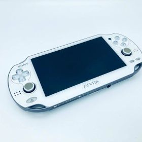 中古 PlayStation Vita (プレイステーション ヴィータ) Wi‐Fiモデル クリスタル・ホワイト (PCH-1000 ZA02) 有機EL SONY ソニー ビータ PSVita プレステ 携帯ゲーム機 ゲーム機 タッチパネル 背面タッチパッド WiFi レトロ 懐かしい 平成 平成レトロ 一人時間 通勤 通学