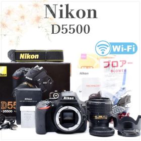 軽量 高画質✨ニコン D5500✨手ブレ補正 標準ズームレンズセット Wi-Fi