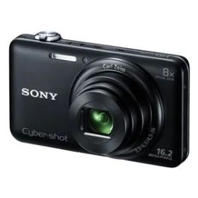 SONY デジタルカメラ Cyber-shot WX60 1620万画素 光学8倍 ブラック DSC-WX60-B(中古品)