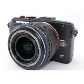 【中古】 オリンパス OLYMPUS ミラーレス一眼カメラ Pen Lite E-PL6 レンズセット ブラック 美品 自分撮りできる 外付けフラッシュ付き 当店保証30日間 人気 ミラーレス一眼 ミラーレス デジタルカメラ 中古