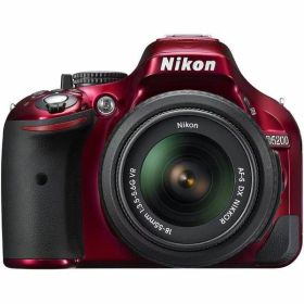 【中古】 ニコン Nikon デジタル一眼レフカメラ D5200 レンズキット レッド 当店保証30日間 人気 一眼レフ デジタル一眼 中古 カメラ
