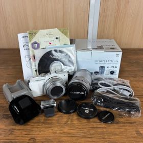 【送料込】OLYMPUS E-PL6ミラーレス一眼カメラ ホワイト 箱付き