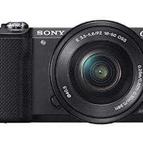 【中古】SONY ミラーレス一眼 α5000 パワーズームレンズキット ブラック ILCE-5000L-B