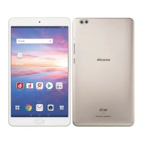 【中古】Bランク【やや傷や汚れあり】SIMフリー d-02K HUAWEI dtab Compact ゴールド 利用制限—(白ロム) 送料無料