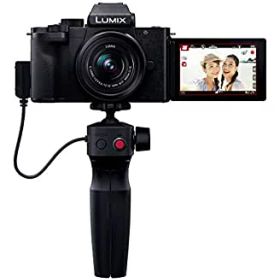 【中古】パナソニック Vlog ミラーレス一眼カメラ ルミックス G100V 標準ズームレンズキット ブラック DC-G100V-K
