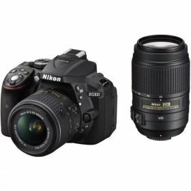 【中古】 ニコン Nikon デジタル一眼レフカメラ D5300 ダブルズームキット ブラック 当店保証30日間 人気 一眼レフ デジタル一眼 中古 カメラ