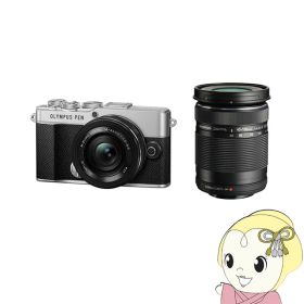 ミラーレス一眼カメラ OLYMPUS PEN E-P7 EZダブルズームキット [シルバー]【KK9N0D18P】