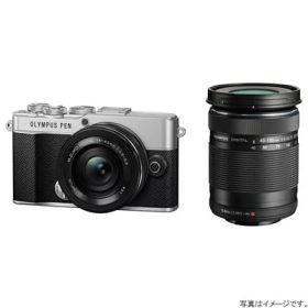 OLYMPUS PEN E-P7 EZダブルズームキット シルバー 【訳あり：倉庫移動中に外箱傷あり】