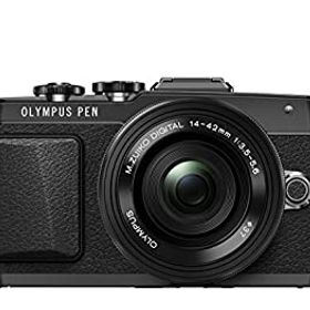 【中古】 OLYMPUS オリンパス PEN Lite E-PL7 14-42mm EZレンズキット ブラック ミラーレス一眼 E-PL7 EZ LKIT BLK