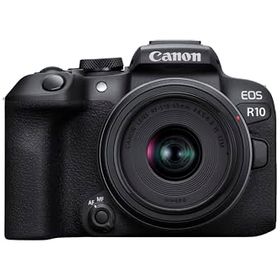 【中古】「非常に良い」Canon ミラーレス一眼カメラ EOS R10 レンズキット(RF-S18-45)ブラック/APS-C/EOSR10-1845ISSTMLK