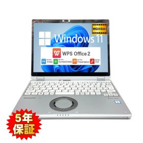 【訳あり：バッテリ消耗】【軽量タッチ】 Panasonic Let's note CF-QV8 第8世代 Core i5 8365U/1.60GHz 8GB SSD128GB M.2 Windows11 64bit WPSOffice 12インチ WQXGA+ カメラ 無線LAN 中古パソコン ノートパソコン モバイルノート PC Notebook 【中古】