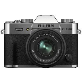 富士フイルム ミラーレス一眼カメラ FUJIFILM X-T30 II XC15-45mmレンズキット X-T30II-LKIT シルバー【送料無料】【KK9N0D18P】