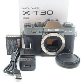 【中古】【1年保証】【難あり品】FUJIFILM X-T30 ボディ チャコールシルバー