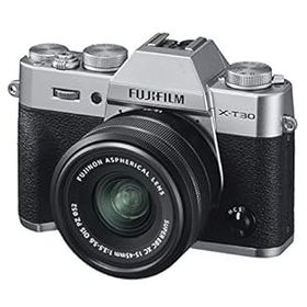 【中古】【39shop】富士フイルムFUJIFILM★ミラーレス一眼カメラ X-T30XCレンズキット シルバー X-T30LK-1545-S（良い）