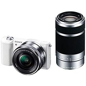 【中古】【非常に良い】ソニー ミラーレス一眼 α5100 ダブルズームキット E PZ 16-50mm F3.5-5.6 OSS + E 55-210mm F4.5-6.3 OSS ホワイト ILCE-5100Y