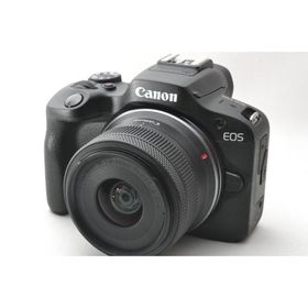 【中古】【1ヶ月保証】 キヤノン Canon ミラーレス一眼カメラ EOS R100 標準ズームレンズキット(RF-S18-45) ブラック EO