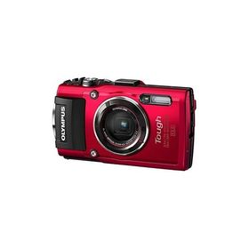 OLYMPUS デジタルカメラ Tough TG-5 レッド 1200万画素CMOS F2.0 15m 防水 100kg(中古品)