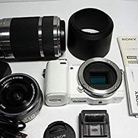 【中古】【非常に良い】ソニー SONY ミラーレス一眼カメラ α NEX-5Rダブルズームレンズキット ホワイト NEX-5RY/W