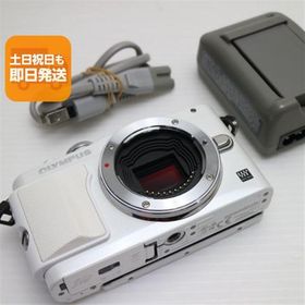 超美品 E-PL6 OLYMPUS PEN Lite ホワイト 即日発送 ミラーレス一眼 OLYMPUS 本体 あすつく 土日祝発送OK
