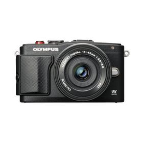 OLYMPUS ミラーレス一眼 PEN Lite E-PL6 EZレンズキット ブラックE-PL6 EZ (中古品)