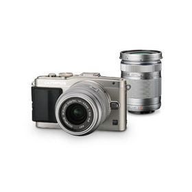 OLYMPUS ミラーレス一眼 PEN Lite E-PL6 ダブルズームキット シルバー E-PL6 DZKIT SLV