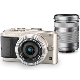 OLYMPUS ミラーレス一眼 PEN E-PL6 EZダブルズームキット シルバー E-PL6 EZ DZKIT SLV