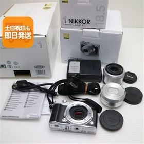 美品 Nikon 1 J5 ダブルレンズキット シルバー 即日発送 ミラーレス一眼 Nikon 本体 あすつく 土日祝発送OK