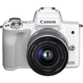【中古】 キヤノン Canon デジタル一眼レフカメラ EOS Kiss ホワイト M ホワイト レンズキット EOSKISSMWH-1545ISSTMLK 当店保証30日間 人気 一眼レフ デジタル一眼 中古 カメラ