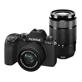【中古】(良い)富士フイルム(FUJIFILM) ミラーレスデジタルカメラ X-S10 Wズームレンズキット F X-S10LK-1545/50230 ブラック