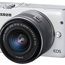 【中古】Canon ミラーレス一眼カメラ EOS M10 レンズキット(ホワイト) EF-M15-45mm F3.5-6.3 IS STM 付属 EOSM10WH-1545ISSTMLK
