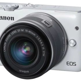 【中古】Canon ミラーレス一眼カメラ EOS M10 レンズキット(ホワイト) EF-M15-45mm F3.5-6.3 IS STM 付属 EOSM10WH-1545ISSTMLK