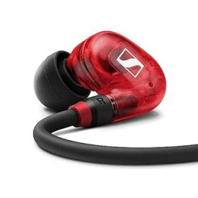 【中古】［非常に良い］ゼンハイザー(Sennheiser) IE 100 PRO RED プロ用モニタリングイヤホン 赤 【国内正規品】 508942 カナル型 有線イヤホン