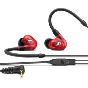 ゼンハイザー(Sennheiser) IE 100 PRO RED プロ用モニタリングイヤホン 赤 【国内正規品】 508942 カナル型 有線イヤホン