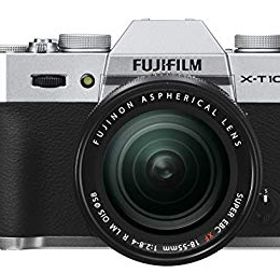 【中古】【非常に良い】FUJIFILM ミラーレス一眼 X-T10 レンズキット シルバー X-T10LK-S