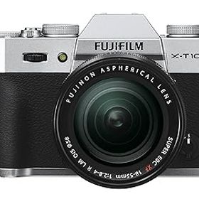 【中古】(非常に良い)FUJIFILM ミラーレス一眼 X-T10 レンズキット シルバー X-T10LK-S