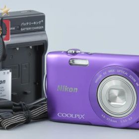 【中古】Nikon ニコン COOLPIX S3300 ラベンダーパープル コンパクトデジタルカメラ
