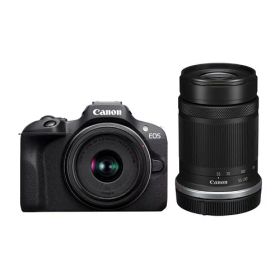 Canon ミラーレス一眼カメラ EOS R100 ダブルズームキット(RF-S18-45+RF-S55-210) ブラック/APS-C/約356g EOSR100-WZK