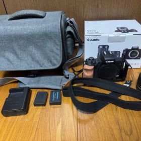 【箱付完品】Canon EOS Kiss M予備バッテリ バッグ ケージ SD付