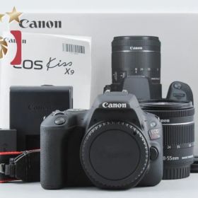 【中古】Canon キヤノン EOS Kiss X9 EF-S 18-55 IS STM レンズキット ブラック シャッター回数僅少 元箱付き